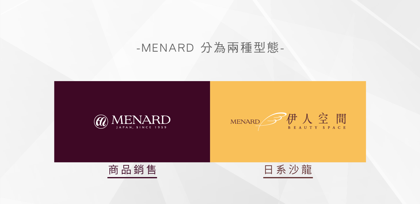 MENARD銷售型態-商品銷售/日系沙龍